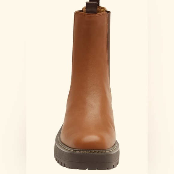 Sam Edelman Laguna Waterproof Lug Sole Chelsea Boot Brown 9.5 - Picture 2 of 6